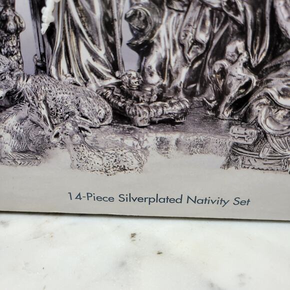 VTG Towle Christmas Nativity Set 14 Pcs Silver Plated Christmas Decor 4005374 - Picture 13 of 15